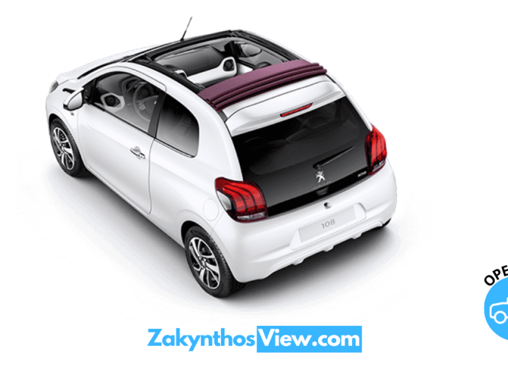 Excursion Peugeot 108 Soft Top – Car Rental Zakynthos